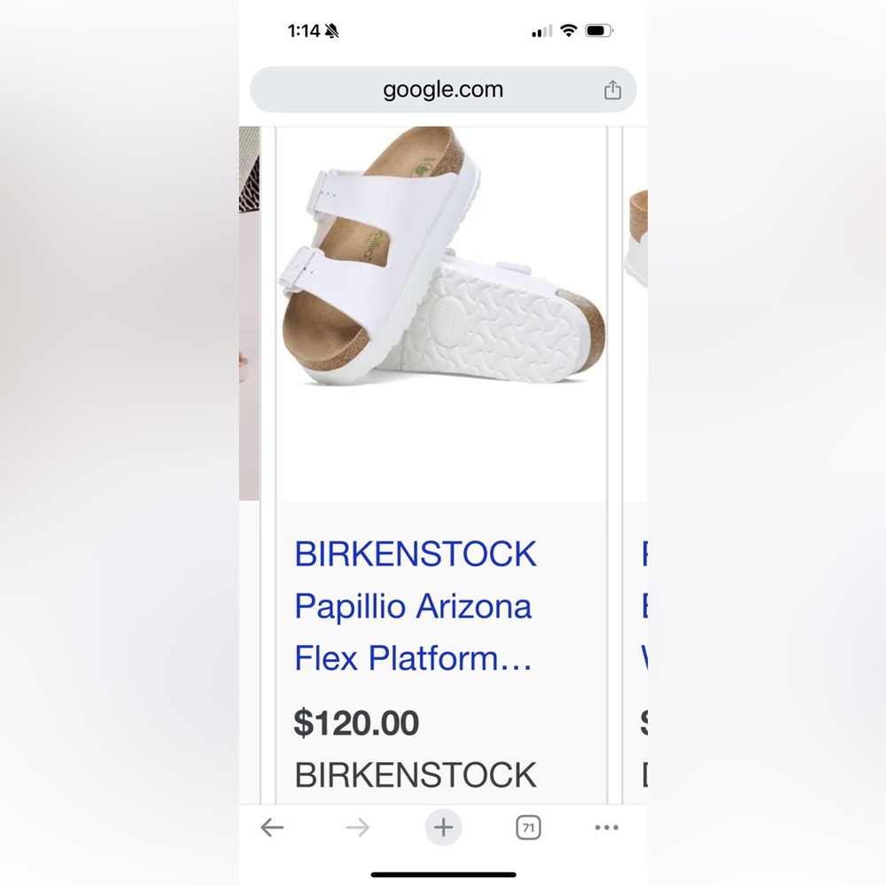 Vegan Platform Birkenstock Sandals EU 39 Gently used.. excellent condition.